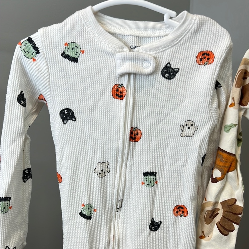 Carter’s Fall Footies | Toddler Fall PJs | Halloween Jammies | Thanksgiving - Picture 4 of 8